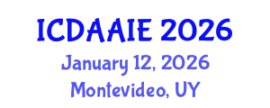 International Conference on Data and Artifical Intelligence Engineering (ICDAAIE) January 12, 2026 - Montevideo, Uruguay