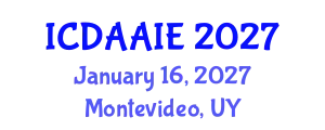 International Conference on Data and Artifical Intelligence Engineering (ICDAAIE) January 16, 2027 - Montevideo, Uruguay