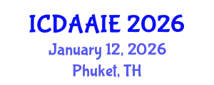 International Conference on Data and Artifical Intelligence Engineering (ICDAAIE) January 12, 2026 - Phuket, Thailand