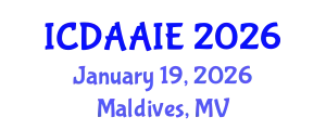 International Conference on Data and Artifical Intelligence Engineering (ICDAAIE) January 19, 2026 - Maldives, Maldives