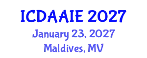 International Conference on Data and Artifical Intelligence Engineering (ICDAAIE) January 23, 2027 - Maldives, Maldives