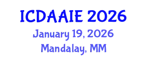 International Conference on Data and Artifical Intelligence Engineering (ICDAAIE) January 19, 2026 - Mandalay, Myanmar