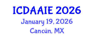 International Conference on Data and Artifical Intelligence Engineering (ICDAAIE) January 19, 2026 - Cancún, Mexico