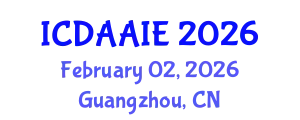 International Conference on Data and Artifical Intelligence Engineering (ICDAAIE) February 02, 2026 - Guangzhou, China
