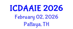 International Conference on Data and Artifical Intelligence Engineering (ICDAAIE) February 02, 2026 - Pattaya, Thailand