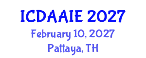 International Conference on Data and Artifical Intelligence Engineering (ICDAAIE) February 10, 2027 - Pattaya, Thailand