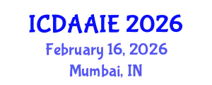 International Conference on Data and Artifical Intelligence Engineering (ICDAAIE) February 16, 2026 - Mumbai, India