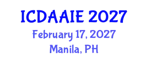 International Conference on Data and Artifical Intelligence Engineering (ICDAAIE) February 17, 2027 - Manila, Philippines