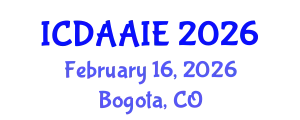 International Conference on Data and Artifical Intelligence Engineering (ICDAAIE) February 16, 2026 - Bogota, Colombia