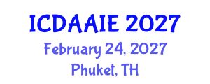 International Conference on Data and Artifical Intelligence Engineering (ICDAAIE) February 24, 2027 - Phuket, Thailand