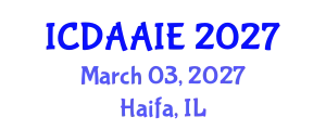International Conference on Data and Artifical Intelligence Engineering (ICDAAIE) March 03, 2027 - Haifa, Israel