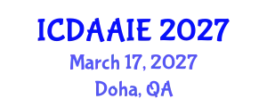 International Conference on Data and Artifical Intelligence Engineering (ICDAAIE) March 17, 2027 - Doha, Qatar