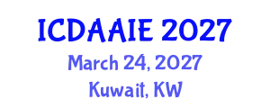 International Conference on Data and Artifical Intelligence Engineering (ICDAAIE) March 24, 2027 - Kuwait, Kuwait