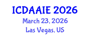 International Conference on Data and Artifical Intelligence Engineering (ICDAAIE) March 23, 2026 - Las Vegas, United States