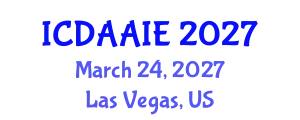 International Conference on Data and Artifical Intelligence Engineering (ICDAAIE) March 24, 2027 - Las Vegas, United States