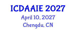 International Conference on Data and Artifical Intelligence Engineering (ICDAAIE) April 10, 2027 - Chengdu, China