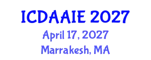International Conference on Data and Artifical Intelligence Engineering (ICDAAIE) April 17, 2027 - Marrakesh, Morocco