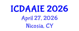 International Conference on Data and Artifical Intelligence Engineering (ICDAAIE) April 27, 2026 - Nicosia, Cyprus