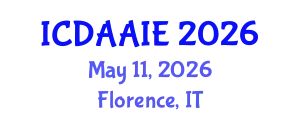 International Conference on Data and Artifical Intelligence Engineering (ICDAAIE) May 11, 2026 - Florence, Italy