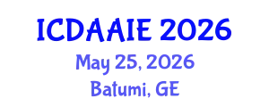 International Conference on Data and Artifical Intelligence Engineering (ICDAAIE) May 25, 2026 - Batumi, Georgia
