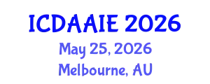 International Conference on Data and Artifical Intelligence Engineering (ICDAAIE) May 25, 2026 - Melbourne, Australia