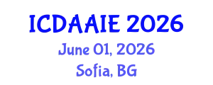 International Conference on Data and Artifical Intelligence Engineering (ICDAAIE) June 01, 2026 - Sofia, Bulgaria