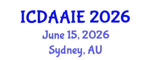 International Conference on Data and Artifical Intelligence Engineering (ICDAAIE) June 15, 2026 - Sydney, Australia