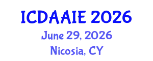 International Conference on Data and Artifical Intelligence Engineering (ICDAAIE) June 29, 2026 - Nicosia, Cyprus