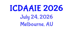International Conference on Data and Artifical Intelligence Engineering (ICDAAIE) July 24, 2026 - Melbourne, Australia