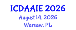 International Conference on Data and Artifical Intelligence Engineering (ICDAAIE) August 14, 2026 - Warsaw, Poland