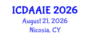 International Conference on Data and Artifical Intelligence Engineering (ICDAAIE) August 21, 2026 - Nicosia, Cyprus