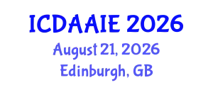International Conference on Data and Artifical Intelligence Engineering (ICDAAIE) August 21, 2026 - Edinburgh, United Kingdom