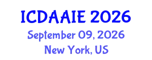 International Conference on Data and Artifical Intelligence Engineering (ICDAAIE) September 09, 2026 - New York, United States