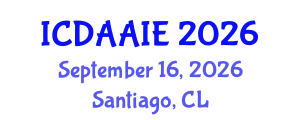 International Conference on Data and Artifical Intelligence Engineering (ICDAAIE) September 16, 2026 - Santiago, Chile