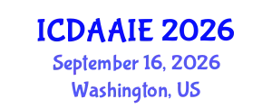International Conference on Data and Artifical Intelligence Engineering (ICDAAIE) September 16, 2026 - Washington, United States