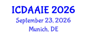 International Conference on Data and Artifical Intelligence Engineering (ICDAAIE) September 23, 2026 - Munich, Germany