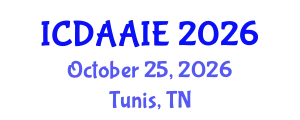 International Conference on Data and Artifical Intelligence Engineering (ICDAAIE) October 25, 2026 - Tunis, Tunisia