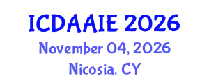 International Conference on Data and Artifical Intelligence Engineering (ICDAAIE) November 04, 2026 - Nicosia, Cyprus