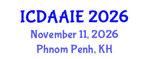 International Conference on Data and Artifical Intelligence Engineering (ICDAAIE) November 11, 2026 - Phnom Penh, Cambodia