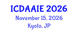 International Conference on Data and Artifical Intelligence Engineering (ICDAAIE) November 15, 2026 - Kyoto, Japan