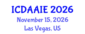 International Conference on Data and Artifical Intelligence Engineering (ICDAAIE) November 15, 2026 - Las Vegas, United States