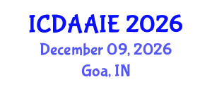 International Conference on Data and Artifical Intelligence Engineering (ICDAAIE) December 09, 2026 - Goa, India