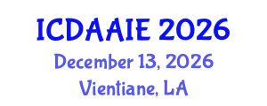International Conference on Data and Artifical Intelligence Engineering (ICDAAIE) December 13, 2026 - Vientiane, Laos