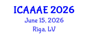 International Conference on Aeronautical and Aerospace Engineering (ICAAAE) June 15, 2026 - Riga, Latvia