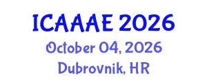 International Conference on Aeronautical and Aerospace Engineering (ICAAAE) October 04, 2026 - Dubrovnik, Croatia