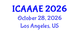 International Conference on Aeronautical and Aerospace Engineering (ICAAAE) October 28, 2026 - Los Angeles, United States