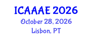 International Conference on Aeronautical and Aerospace Engineering (ICAAAE) October 28, 2026 - Lisbon, Portugal