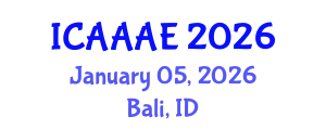 International Conference on Aeronautical and Aerospace Engineering (ICAAAE) January 05, 2026 - Bali, Indonesia