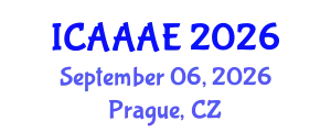 International Conference on Aeronautical and Aerospace Engineering (ICAAAE) September 06, 2026 - Prague, Czechia