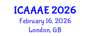 International Conference on Aeronautical and Aerospace Engineering (ICAAAE) February 16, 2026 - London, United Kingdom